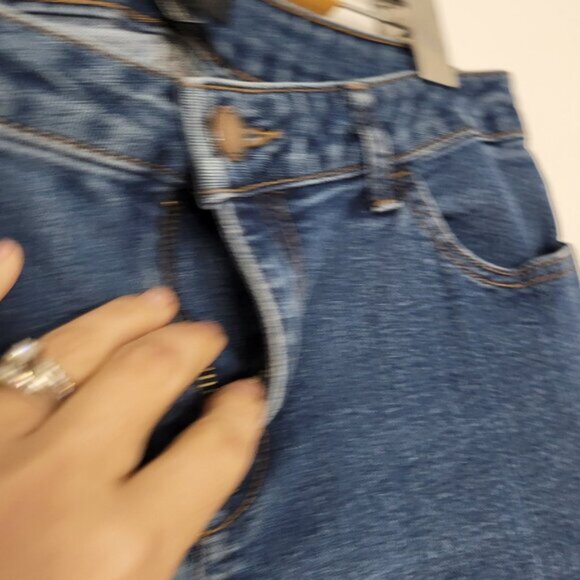 Forever 21 Women's Blue Denim Front Zip Regular Fit Pocket Skinny Jeans Size 28 - Picture 3 of 11